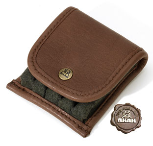 Patronenetui Loden braun ||