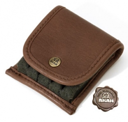 Patronenetui Loden braun ||
